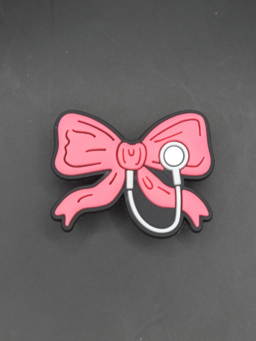 (5/$15) Stethoscope Ribbon Croc Charm